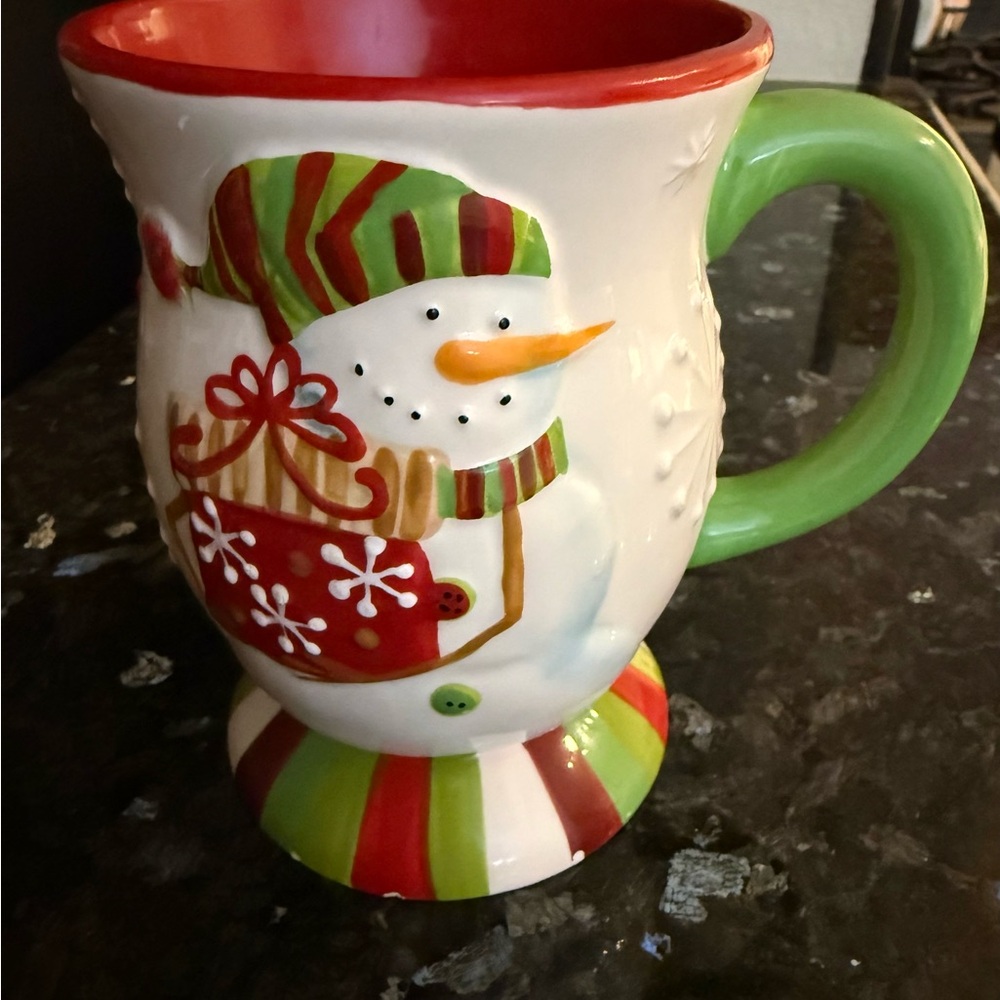 PierOne Imports - Festive Snowman Holiday Mug